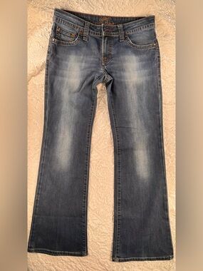 Mavi Women's Faded Blue Flare Jeans 30x30